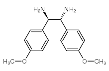 (1S,2S)-二(4-甲氧基苯)-1,2-乙二胺 结构式