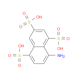 1-萘胺-4,6,8-三磺酸 结构式