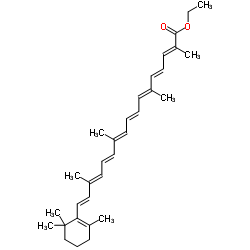 β-阿朴胡萝卜酸乙酯 结构式