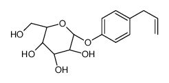 胡椒酚-1-O-β-D-葡萄糖苷 结构式