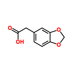 3,4-(亚甲基二氧)苯乙酸 结构式