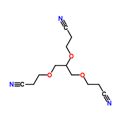 1,2,3-三(2-氰氧基)丙烷 结构式