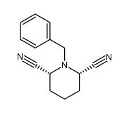 顺-1-苄基-2,6-二氰基哌啶 结构式