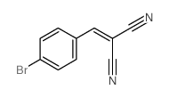 2-[(4-溴苯基)亚甲基]丙二腈 结构式