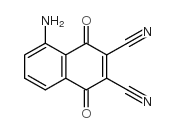 5-氨基-2,3-二氰基-1,4-萘醌 结构式