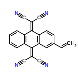 2,2'-(2-乙烯基蒽-9,10-二亚基)二丙二腈 结构式