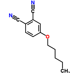 4-戊氧基苯二甲腈 结构式