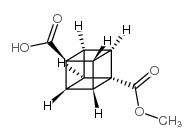 4-甲氧羰基立方烷羧酸 结构式
