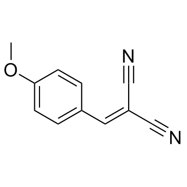 (4-甲氧基苄烯)丙二腈 结构式