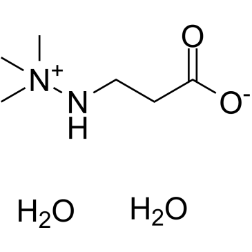 米屈肼(二水合物) 结构式