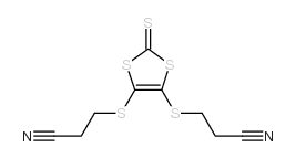 4,5-双(2-氰乙基硫代)-1,3-二硫醇-2-硫酮 结构式