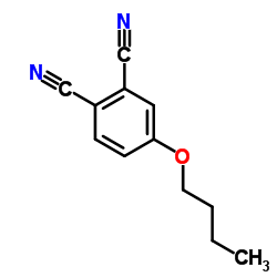 4-丁氧基邻苯二甲腈 结构式