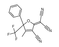 2-(3-氰基-4-甲基-5-苯基-5-(三氟甲基)呋喃-2(5H)-亚基)丙二腈 结构式