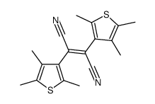 反-1,2-二氰基-1,2-双(2,4,5-三甲基-3-噻吩基)乙烯 结构式