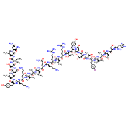 生化试剂H-His-Ser-Asp-Ala-Val-p-chloro-D-Phe-Thr-Asp-Asn-Tyr-Thr-Arg-Leu-Arg-Lys-Gln-Leu-Ala-Val-Lys-Lys-Tyr-Leu-Asn-Ser-Ile-Leu-Asn-NH? 结构式