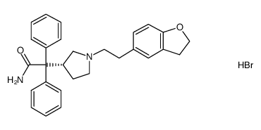 R-达非那新氢溴酸盐 结构式