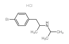 4-溴-alpha-甲基-N-(1-甲基乙基)-苯乙胺盐酸盐 结构式
