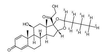 布地奈德-d8 结构式
