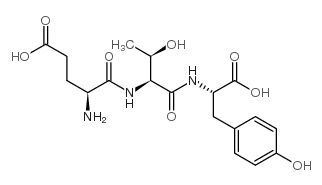 H-Glu-Thr-Tyr-OH 结构式