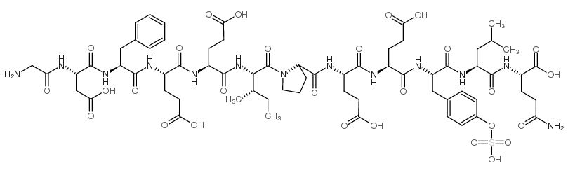 硫酸化水蛭素片段54-65 结构式