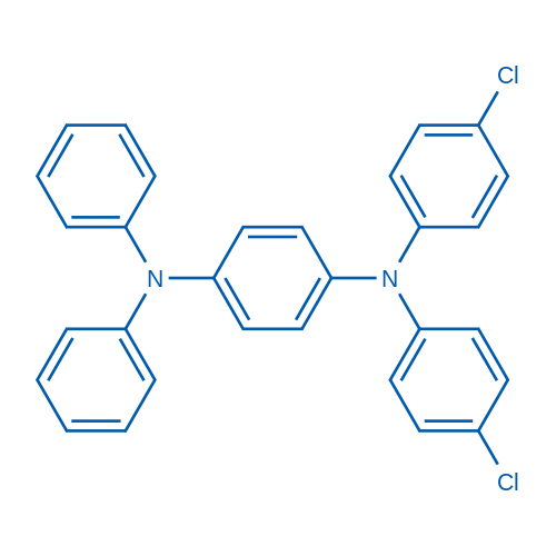 N,N'-双(4-氯苯基)-N,N'-二苯基-1,4-苯二胺 结构式