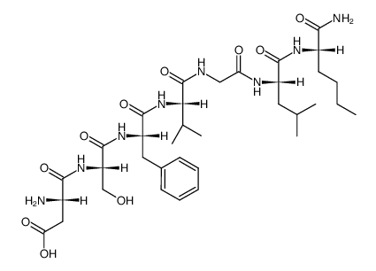 (Nle10)-神经激肽A(4-10) 结构式