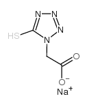 5-巯基-(1H)-四氮唑-1-乙酸钠 结构式