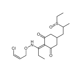 烯草酮亚砜 结构式