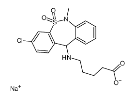 噻奈普汀代谢物MC5钠盐 结构式