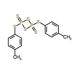 2,4-双(对甲苯基硫代)-1,3-二硫杂-2,4-二磷杂环丁烷-2,4-二硫化物 结构式