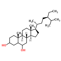 豆甾烷-3,6-二醇 结构式