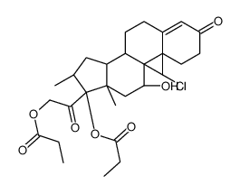 1,2-二氢倍氯米松二丙酸酯 结构式