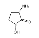(-)-3-氨基-1-羟基-2-吡咯酮 结构式