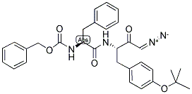 Z-Phe-Tyr(tBu)-重氮甲基酮 结构式