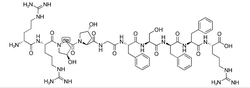(D-ARG0,HYP2·3,D-PHE7)-缓激肽 结构式