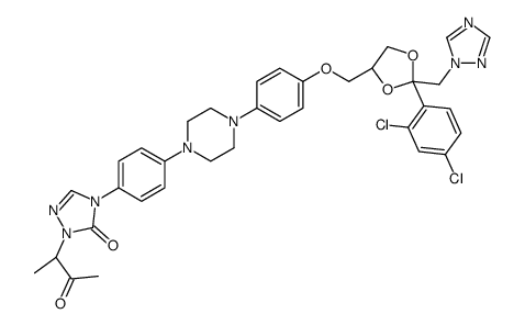 Keto-itraconazole 结构式