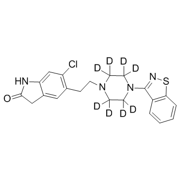齐拉西酮-D8 结构式