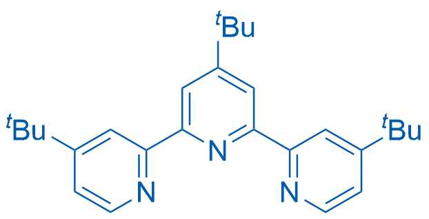 4,4',4''-三叔丁基-2,2':6',2''-三联吡啶 结构式