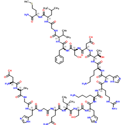 γ-前速激肽原酰胺(72-92) 结构式