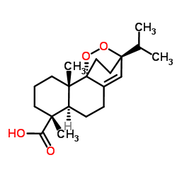 9α,13α-表二氧基松香-8(14)-烯-18-酸 结构式