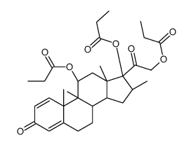 倍他米松三丙酸酯 结构式