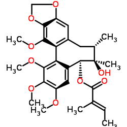 鹤庆五味子素 B 结构式