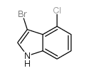 3-溴-4-氯-1H-吲哚 结构式