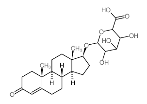 睾酮β-D-葡糖苷酸 结构式