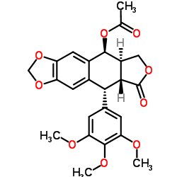 乙酰基表鬼臼毒素 结构式