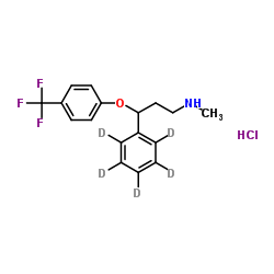 氟西汀-[d5]盐酸盐 结构式