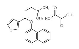 3-噻吩丙胺-N,N-二甲基-gamma-(1-萘氧基)-乙二酸酯 结构式