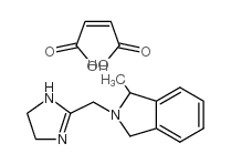 2-[2H-(1-甲基-1,3-二氢异吲哚)甲基]-4,5-二氢咪唑马来酸盐 结构式