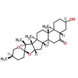 拉肖皂苷元 结构式