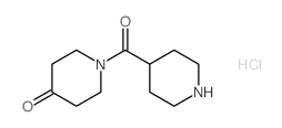 1-(哌啶-4-羰基)哌啶-4-酮盐酸盐 结构式